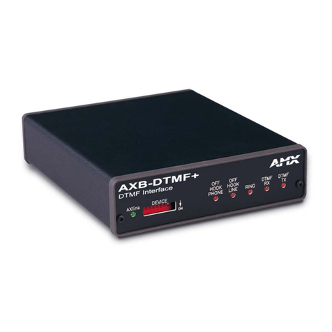 AMX DTMF+ Interface AXB-DTMF+ User manual