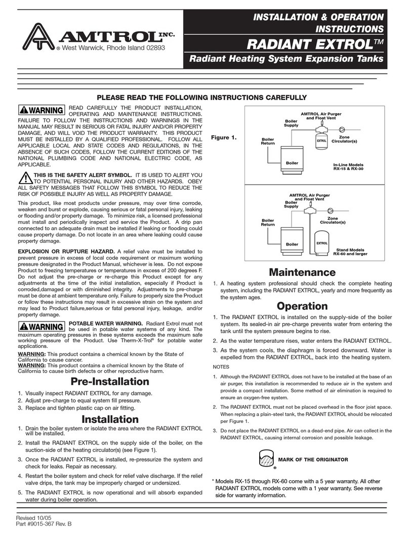 Amtrol SGH-S150G User manual