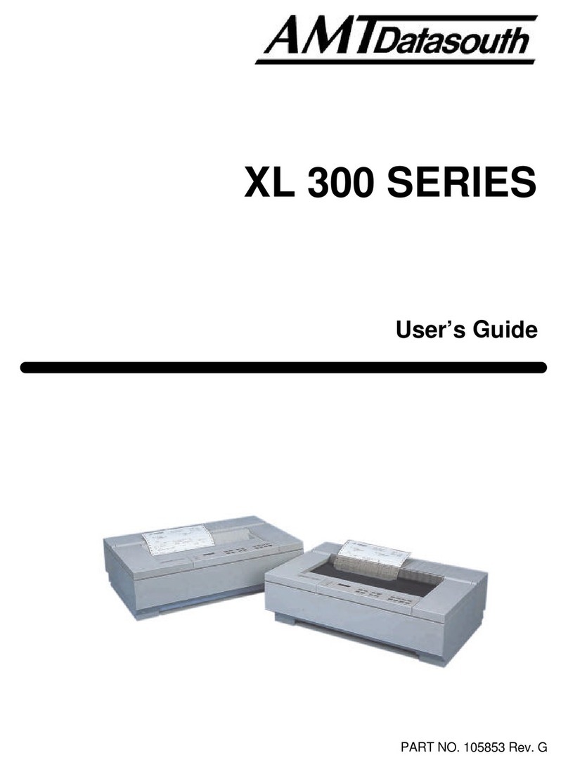 AMT Datasouth XL 300  XL300 XL300 User manual