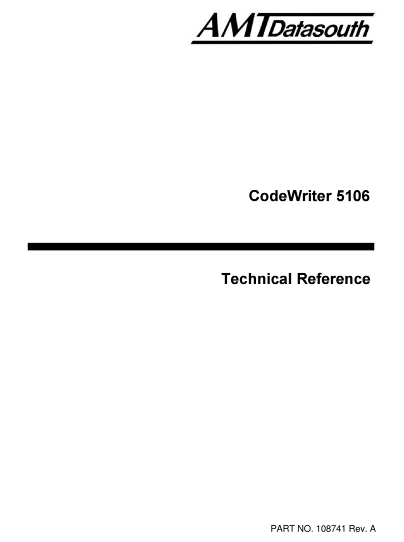 AMT Datasouth CodeWriter 5106 Use and care manual
