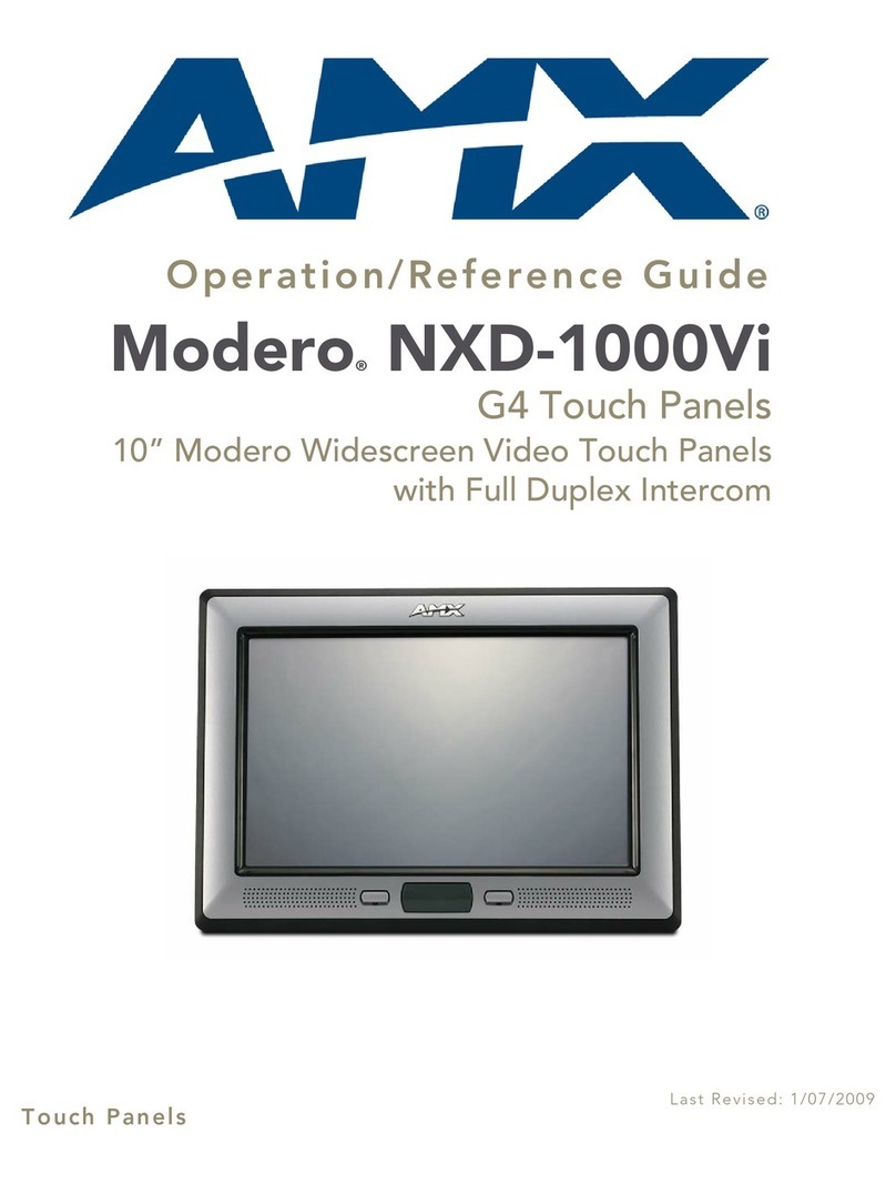 AMX Modero NXD-1000Vi Parts list manual