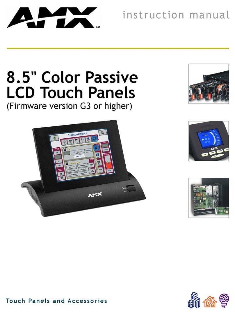 AMX 8.5" Color Passive LCD Touch Panels User manual