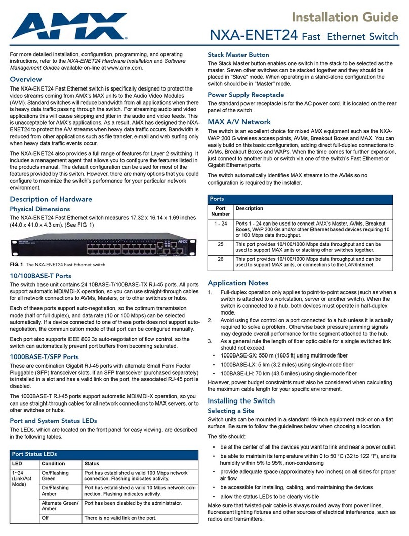 AMX NXA-ENET24 installation guide