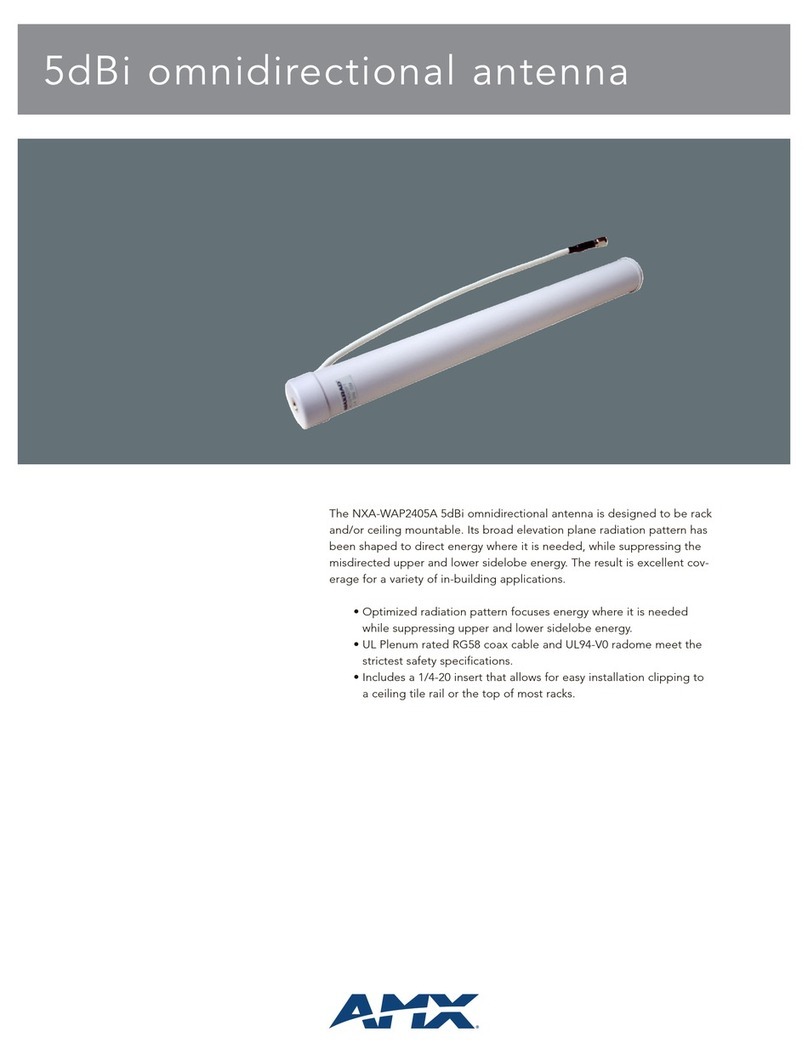 AMX 5dBi omnidirectional antenna NXA-WAP2405A Specifications