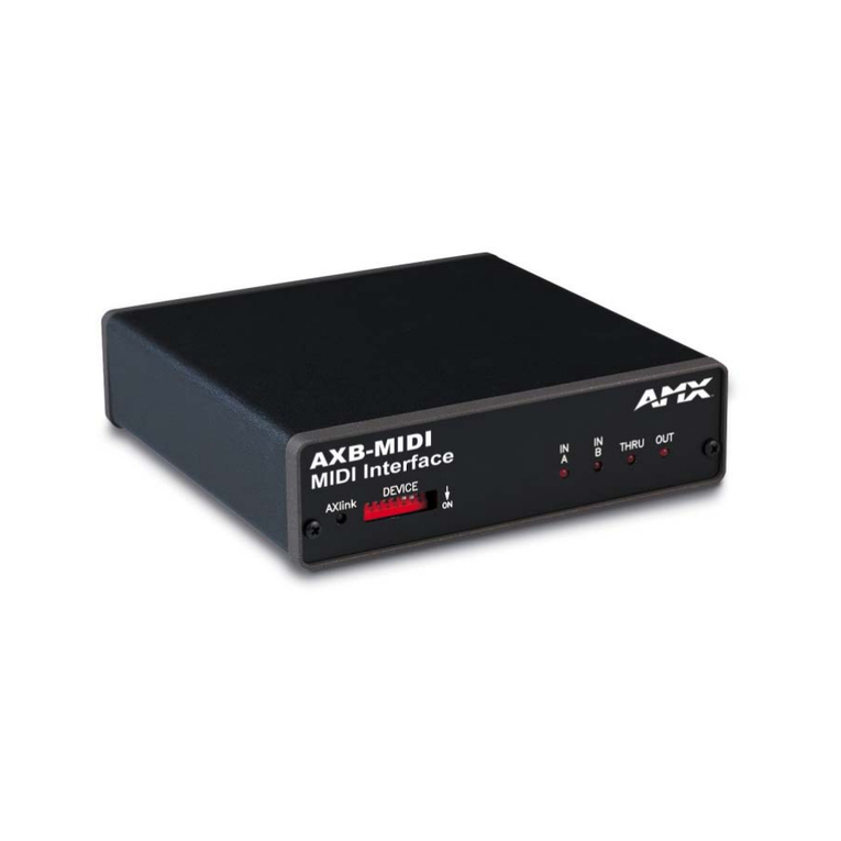 AMX AXB-MIDI instruction manual