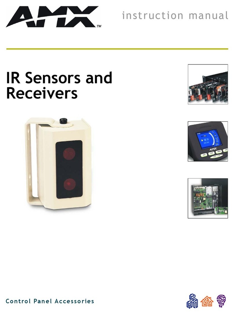 AMX Sensors and Receivers IR instruction manual