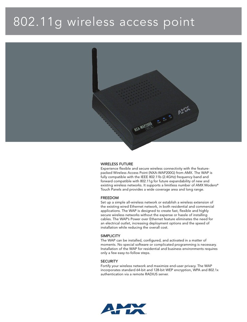 AMX Modero NXA-WAP200G datasheet