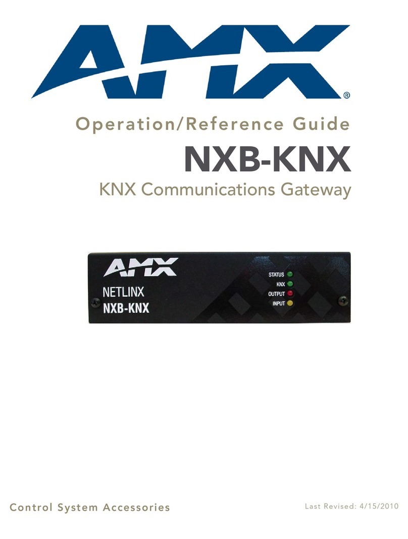 AMX NetLinx NXB-KNX Parts list manual