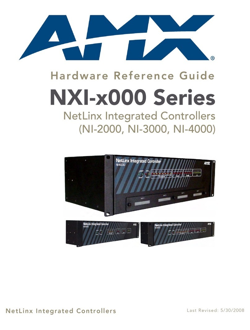 AMX NetLinx Integrated Controllers NXI-x000... Hardware reference guide