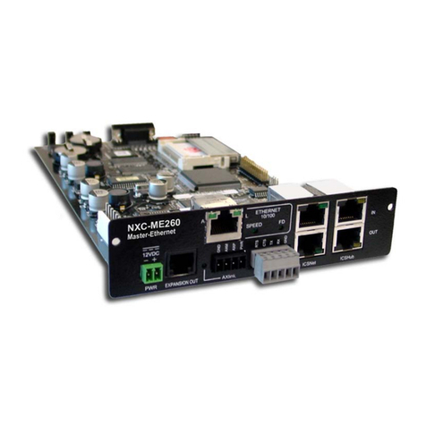 AMX NetLinx Master-Ethernet Card/Module... instruction manual