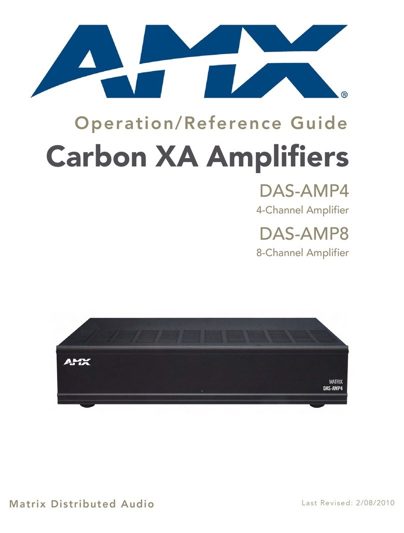 AMX DAS-AMP4 Operation/reference guide
