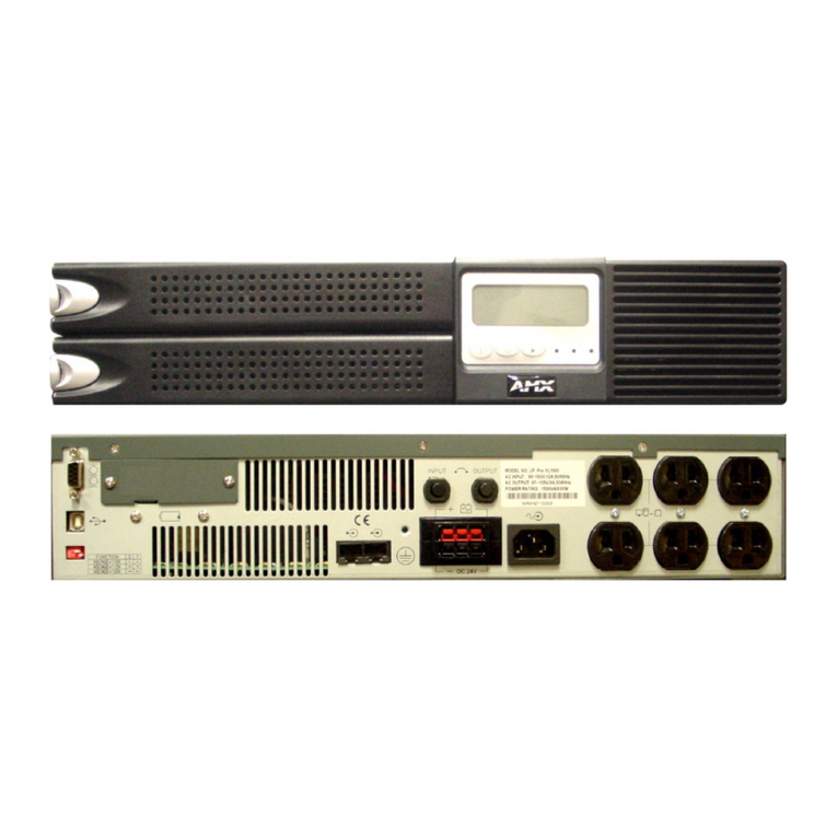 AMX NXA-UPS1500 Operation/reference guide