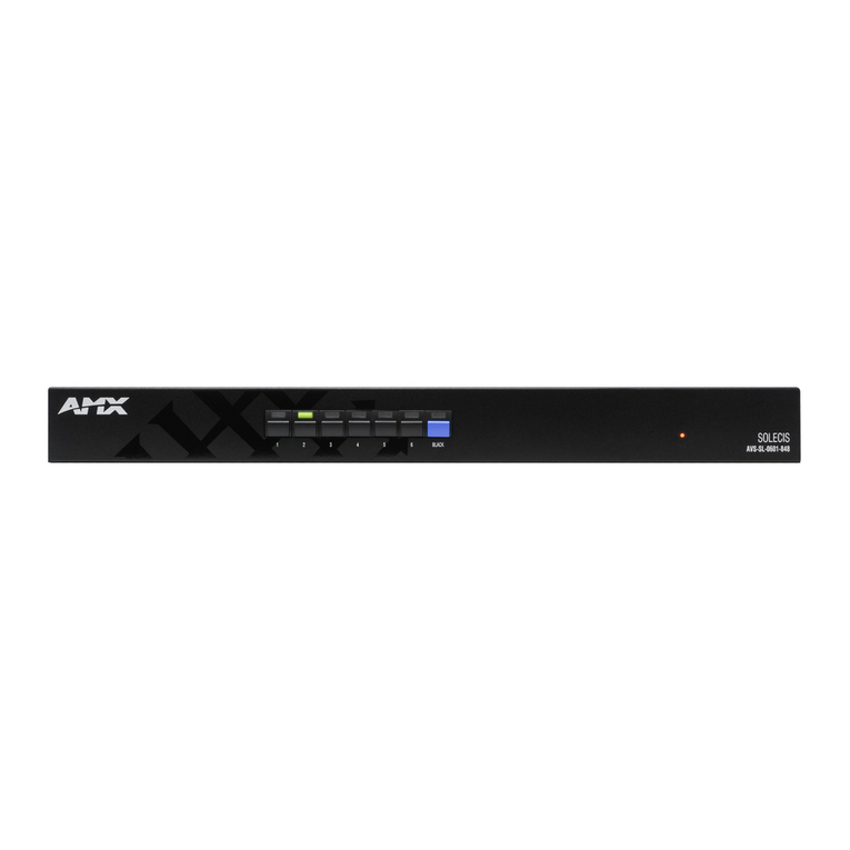 AMX Solecis AVS-SL-0601-848 User manual