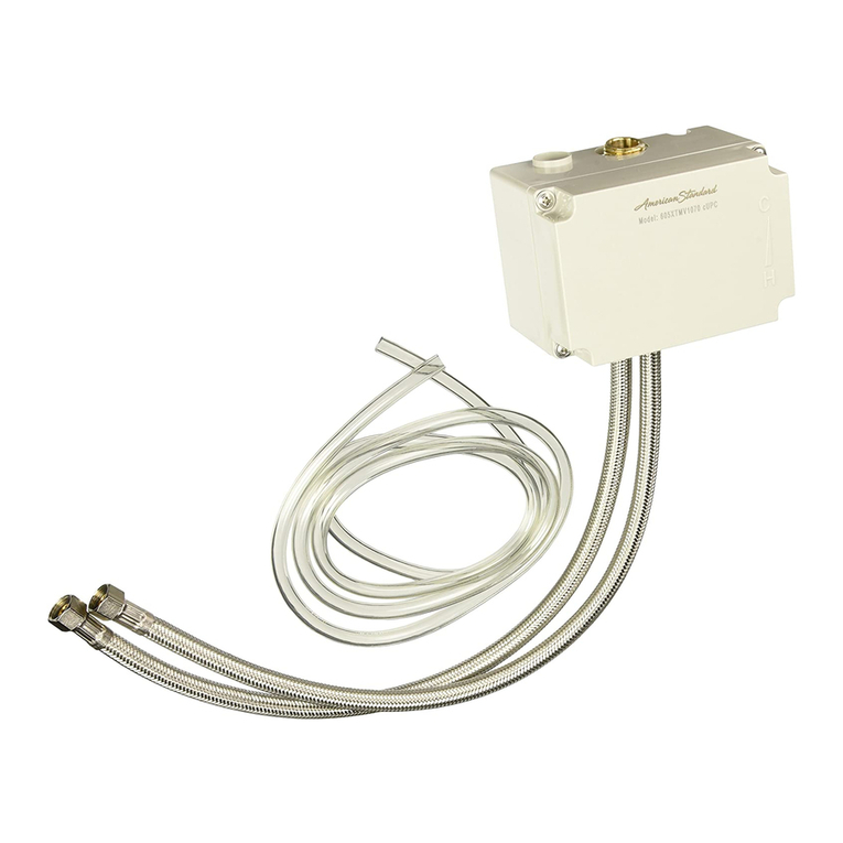 American Standard SELECTRONIC 605XTMV installation instructions American Standard SELECTRONIC 605XTMV installation instructions