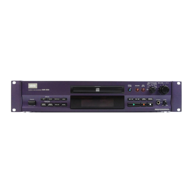 HHB CDR-850 User manual HHB CDR-850 User manual