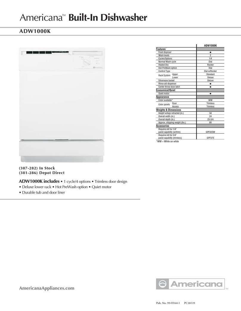 AMERICANA ADW1000K Specifications