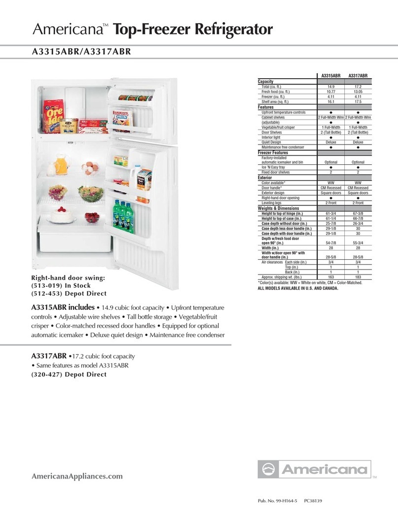 AMERICANA A3315ABR User manual AMERICANA A3315ABR User manual