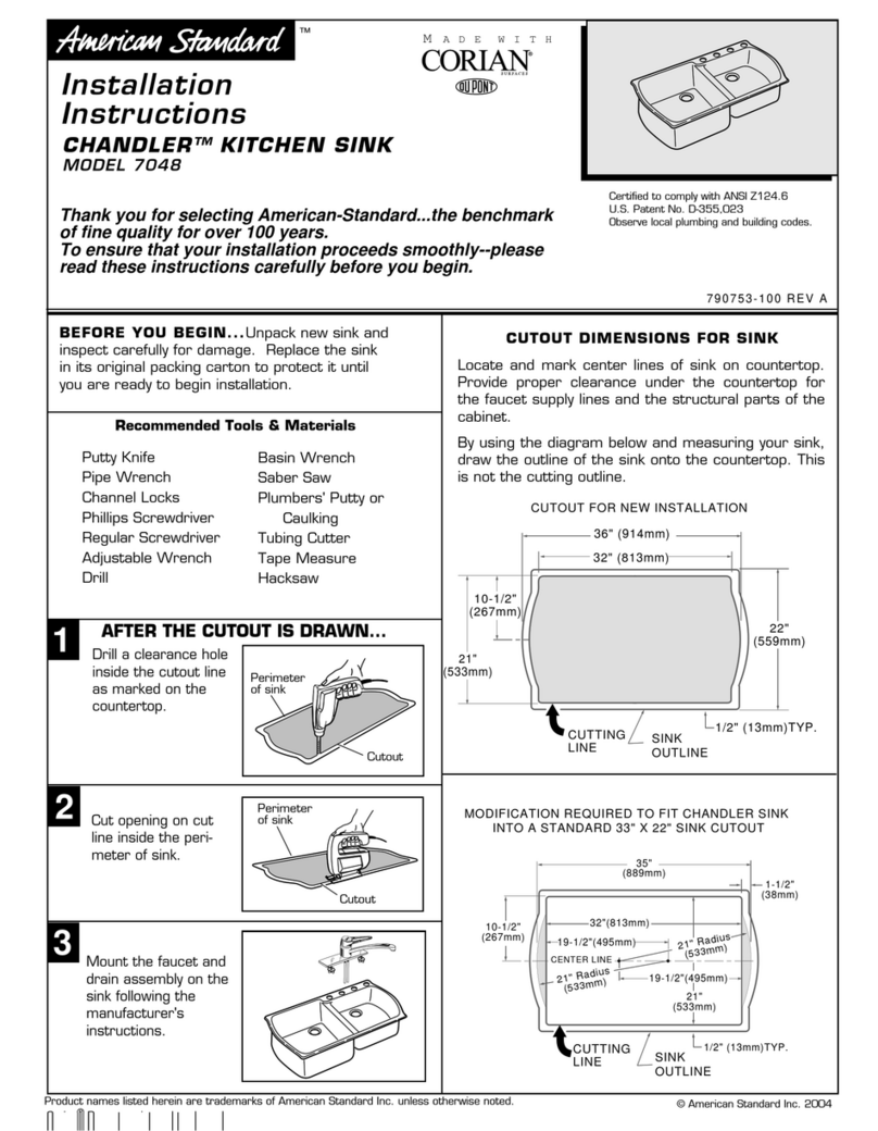 American Standard CHANDLER 7048 User manual