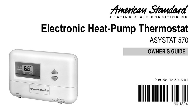 American Standard asystat 570 owner's guide