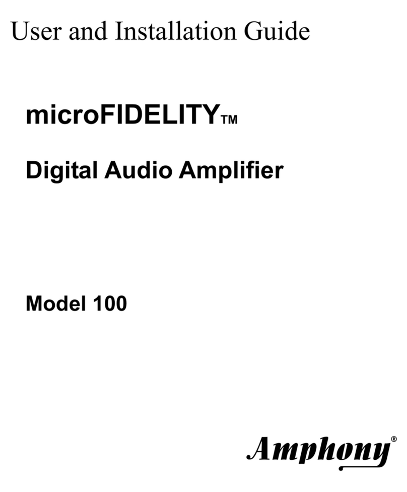Amphony microFIDELITY 100 User and installation guide