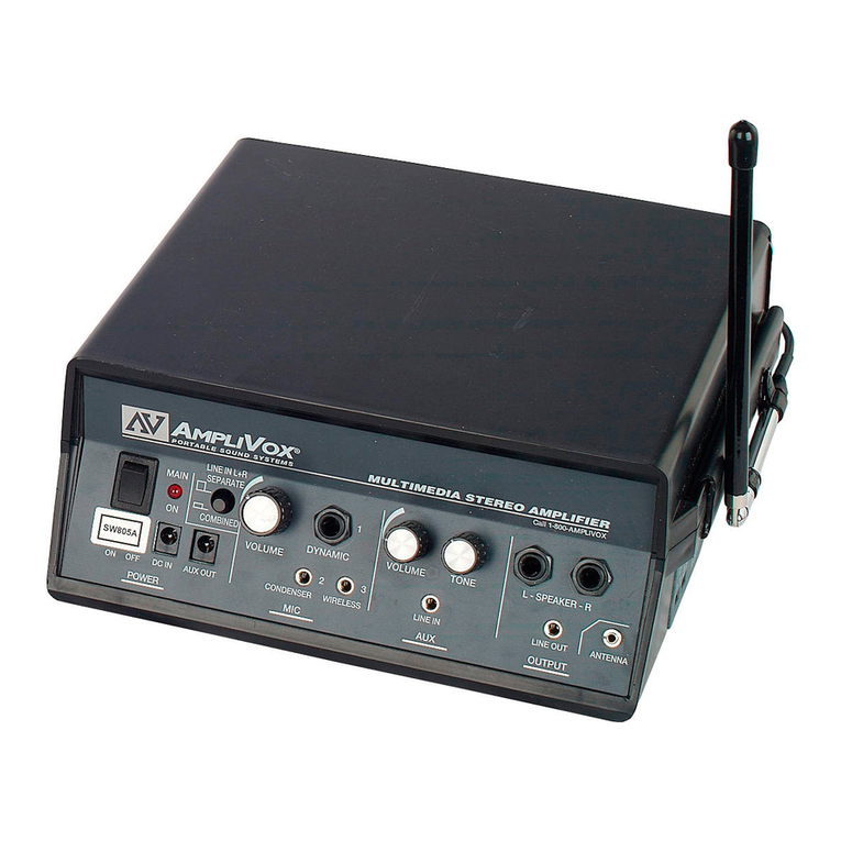 AmpliVox SW805A user manual