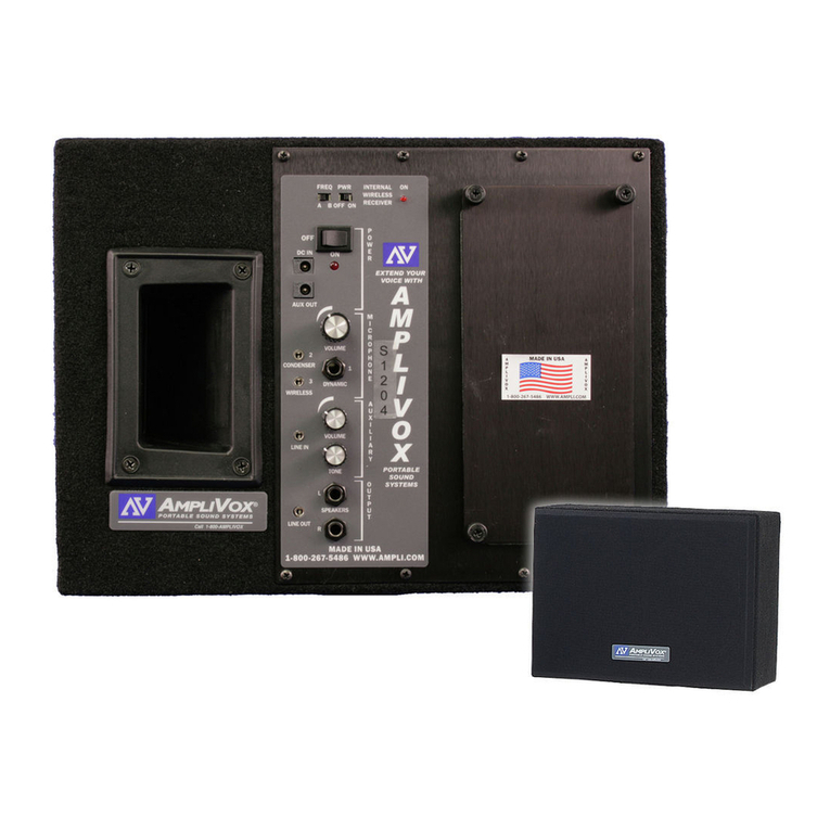 AmpliVox WIRELESS POWERED SPEAKER S1204-70 User manual AmpliVox WIRELESS POWERED SPEAKER S1204-70 User manual