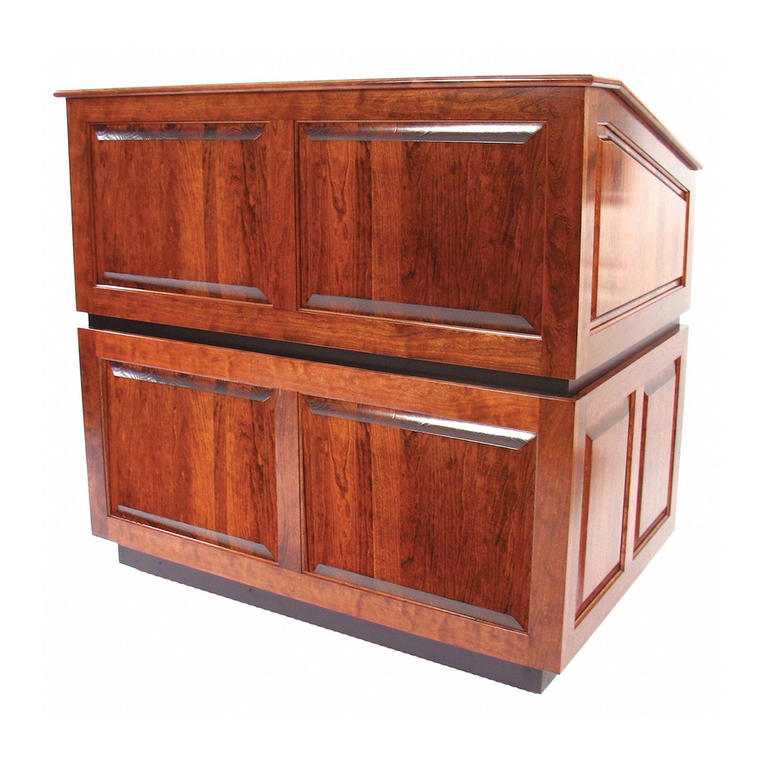 AmpliVox Ambassador Lectern SN3035 User manual AmpliVox Ambassador Lectern SN3035 User manual