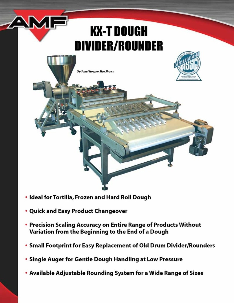 AMF Dough Divider/Rounder KX-T User manual AMF Dough Divider/Rounder KX-T User manual