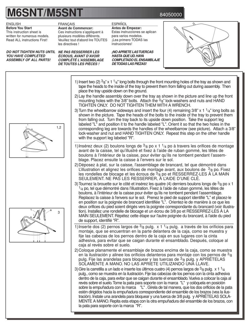 Ames True Temper M5SNT instruction sheet