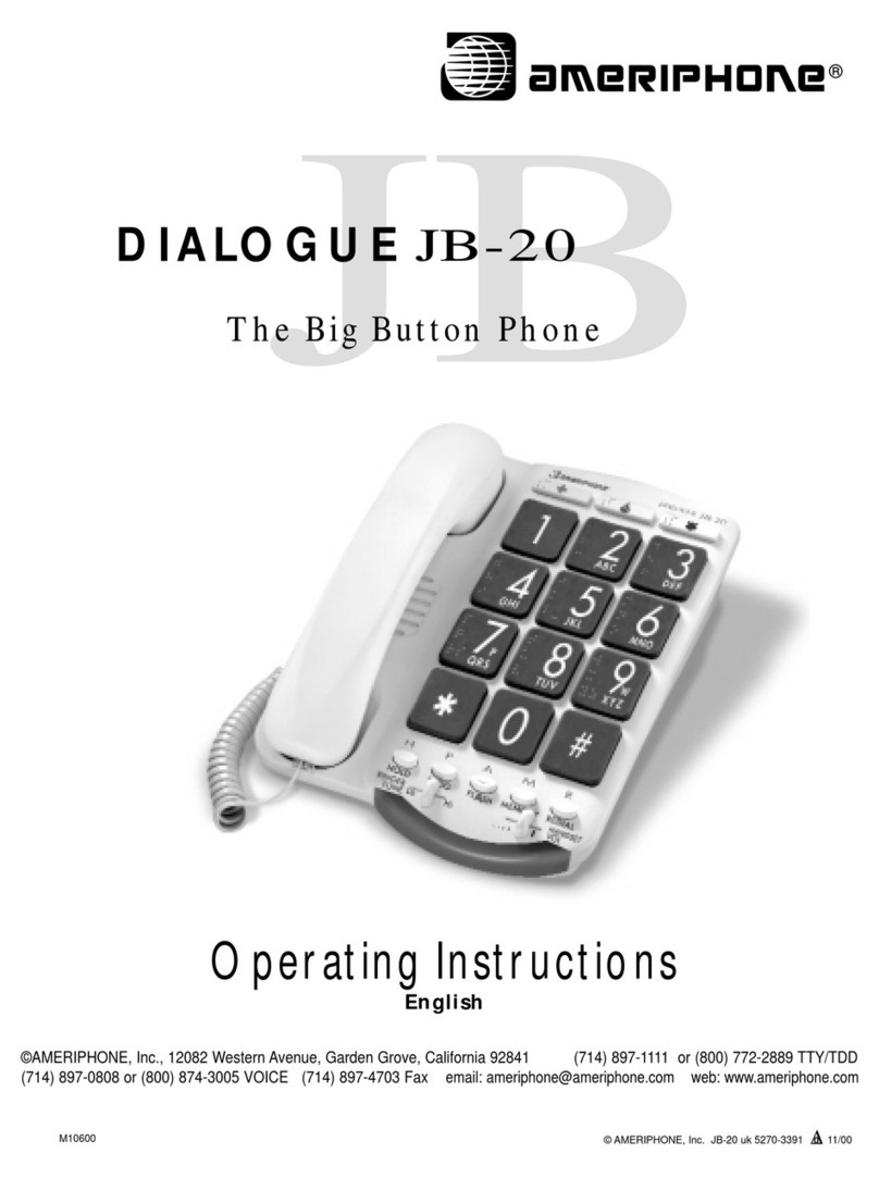 Ameriphone Dialogue JB-20 User manual