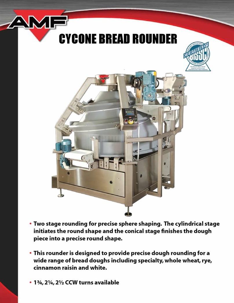 AMF Cycone Bread Rounder User manual