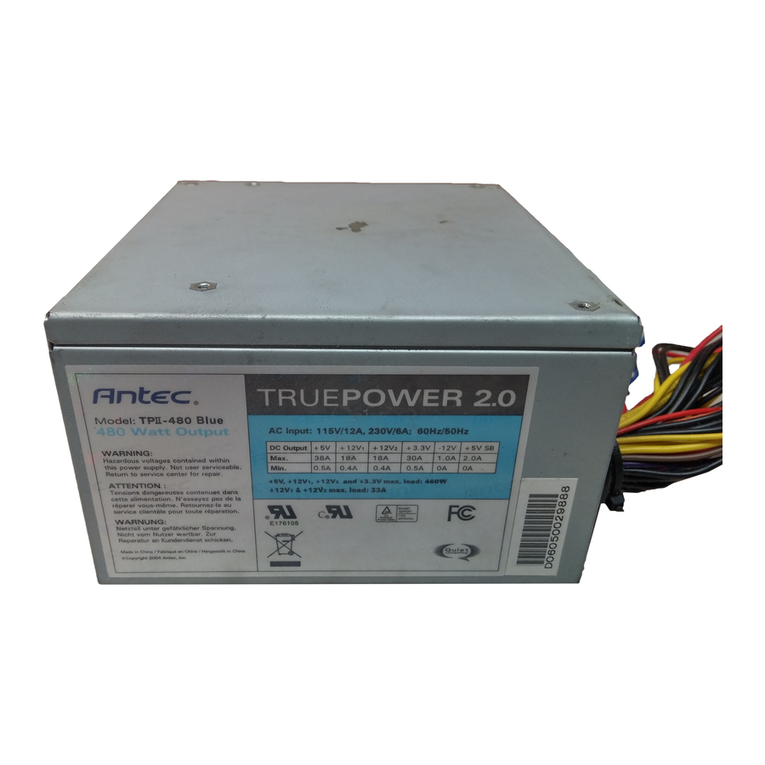 Antec TruePower 2.0 Instructions for use