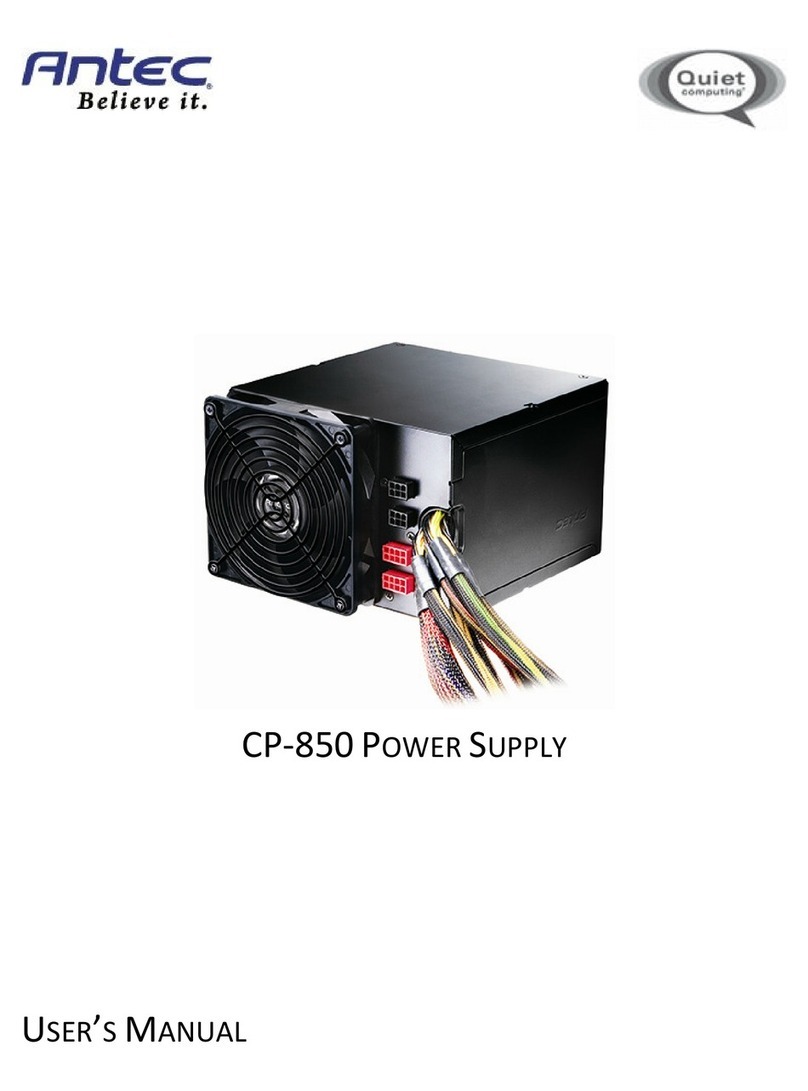 Antec CP-850 user manual