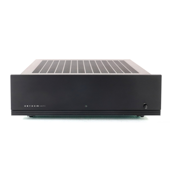 Anthem Amp 1 operating manual