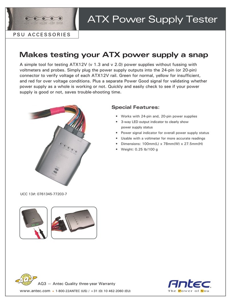 Antec UCC 13#: 0761345-77203-7 Specification sheet