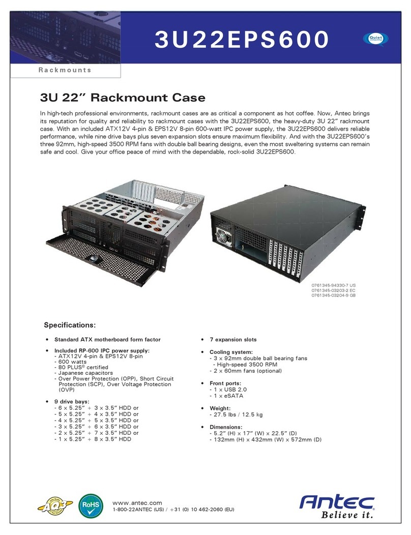 Antec Quiet Computing 0761345-03203-2 User manual