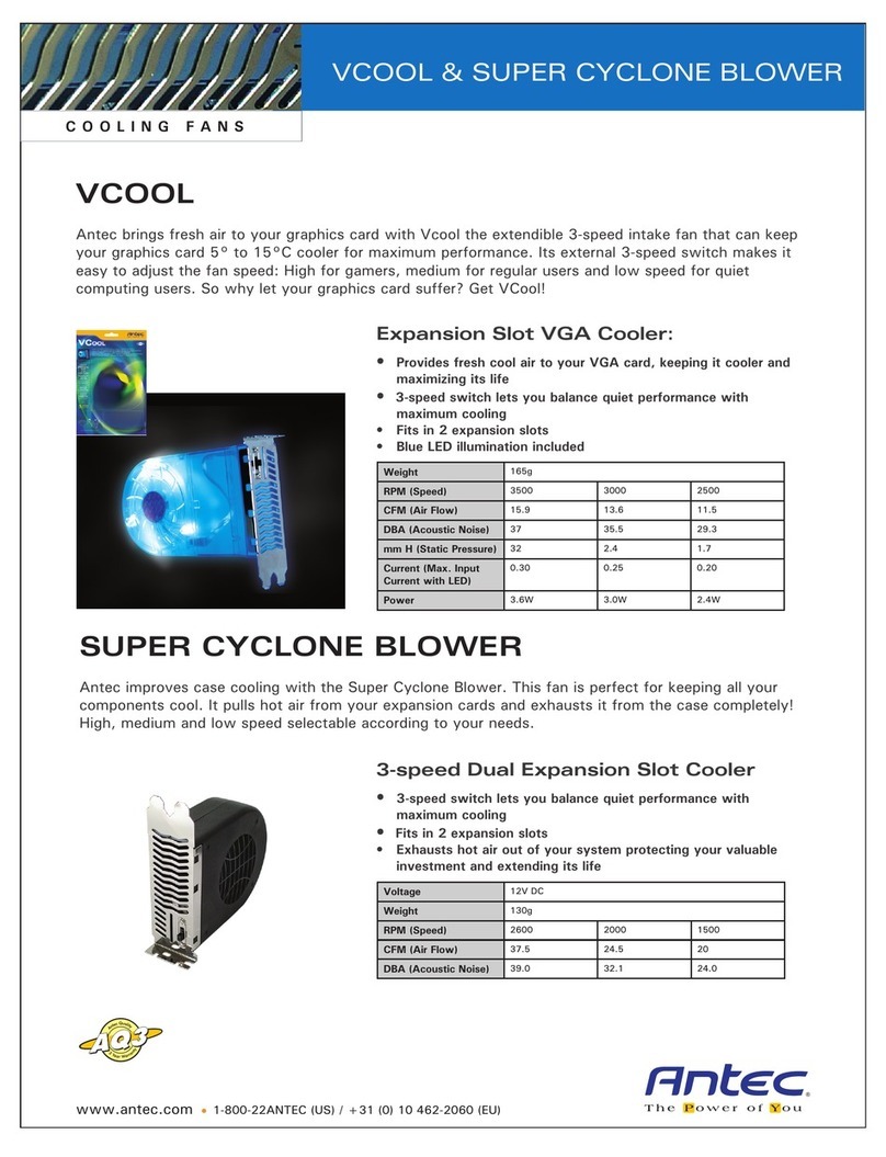 Antec Cooling Fan brochure