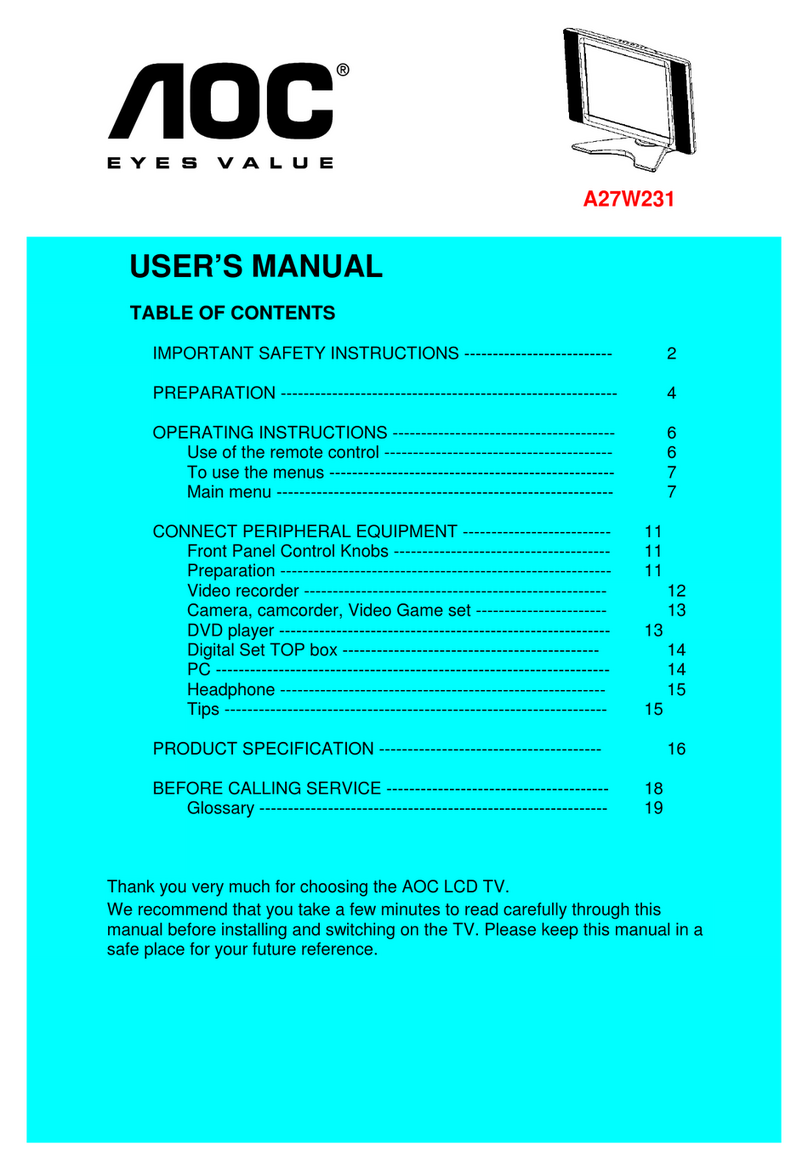 AOC A27W231 User manual