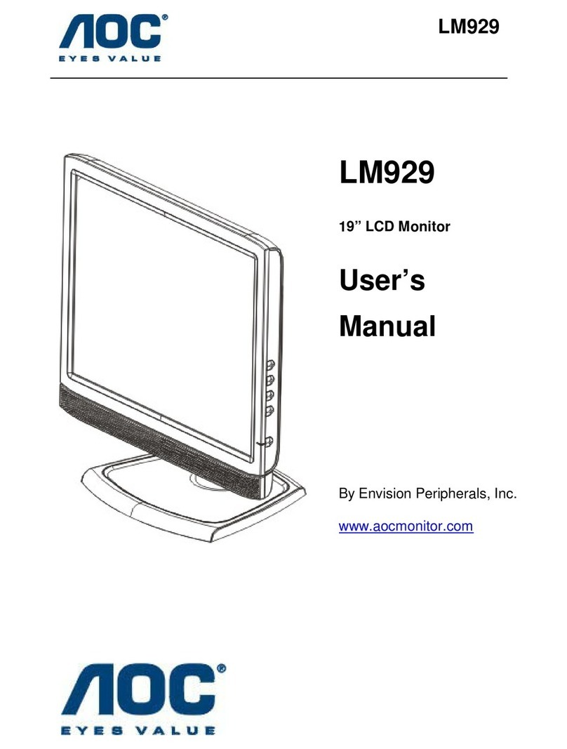 AOC LM929 - 19" User manual