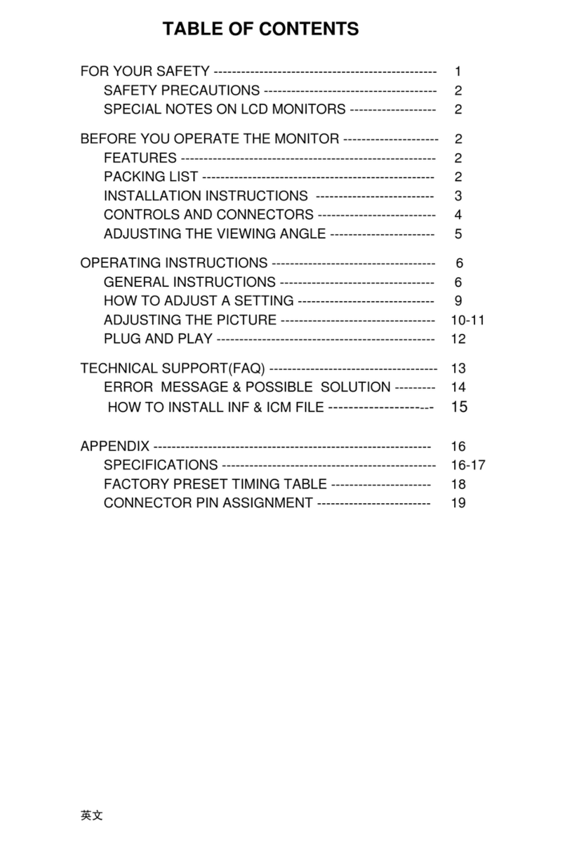 AOC LM722 User manual