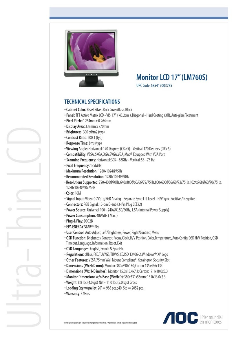 AOC LM760S User manual