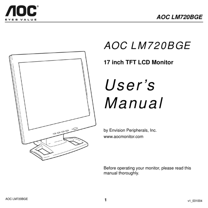 AOC LM720BGE User manual