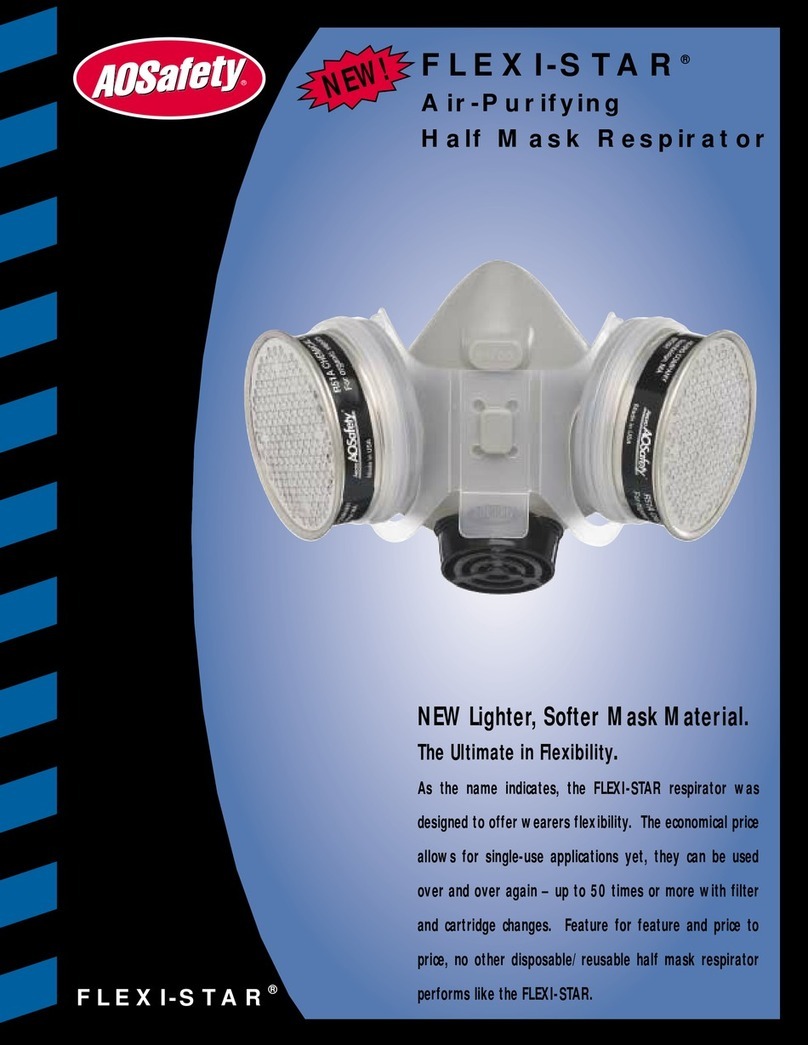 AOSafety FLEXI-STAR Half Mask Respirator Specifications