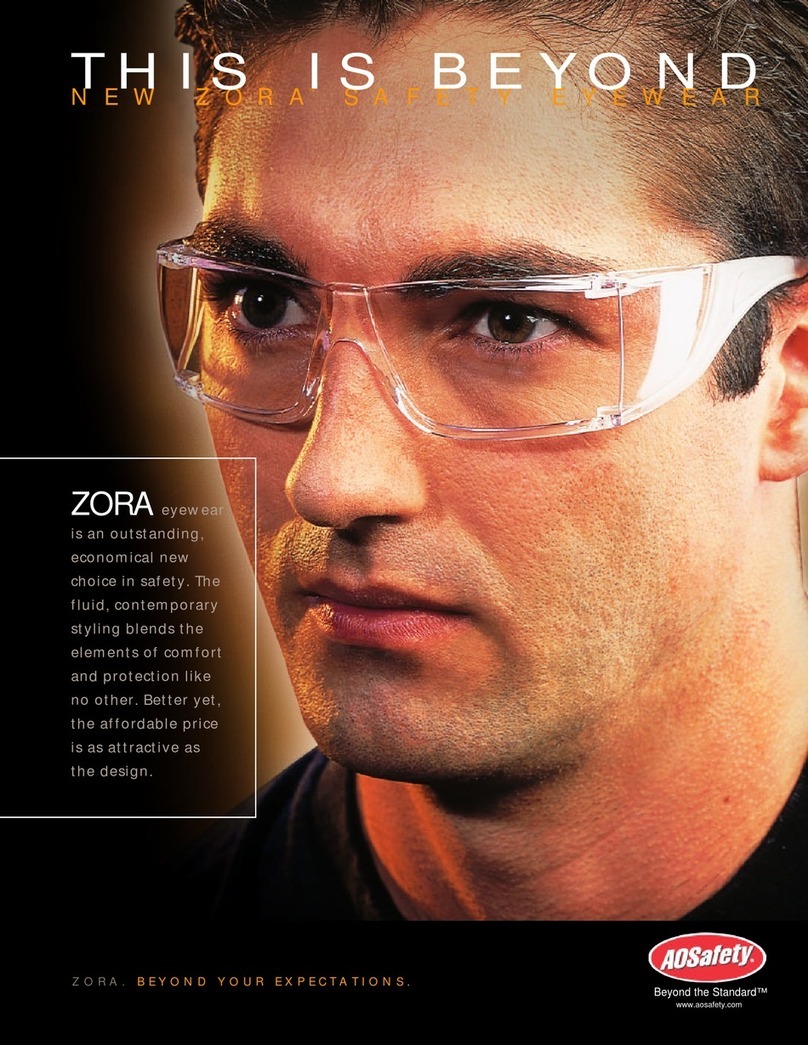 AOSafety Eyeware Zora 32150 Specifications