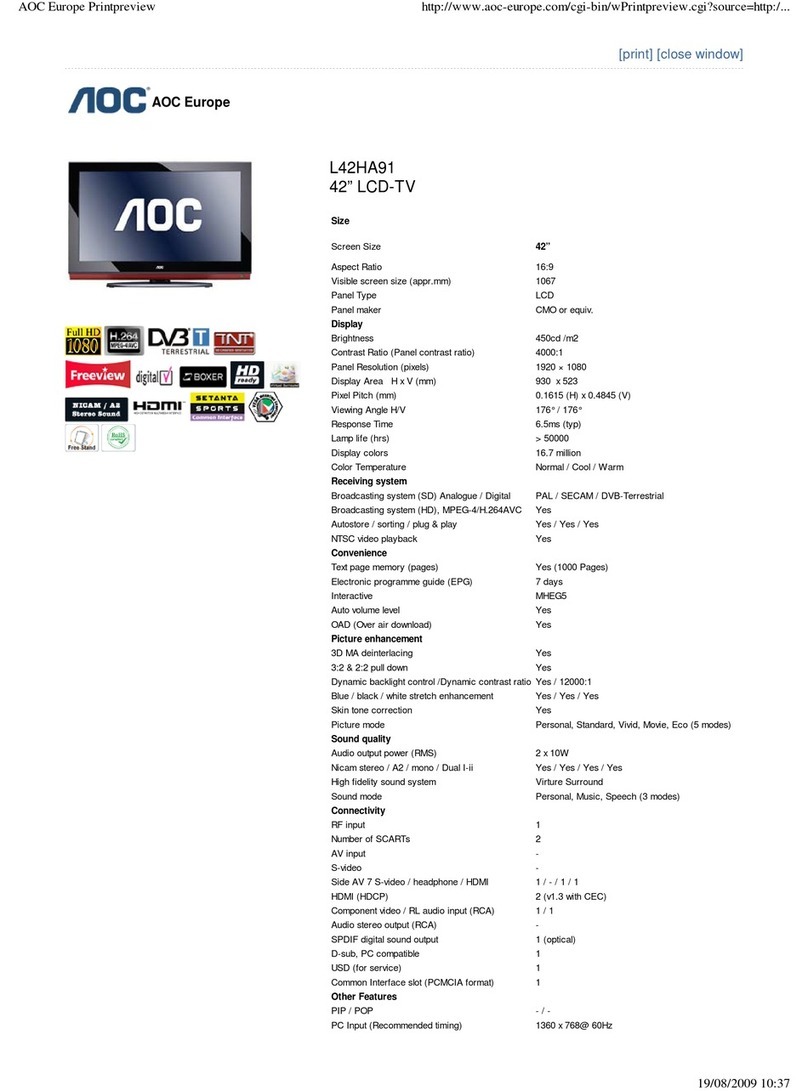 AOC Nautilus L42HA91 User manual