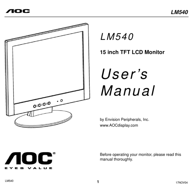 AOC LM540 User manual