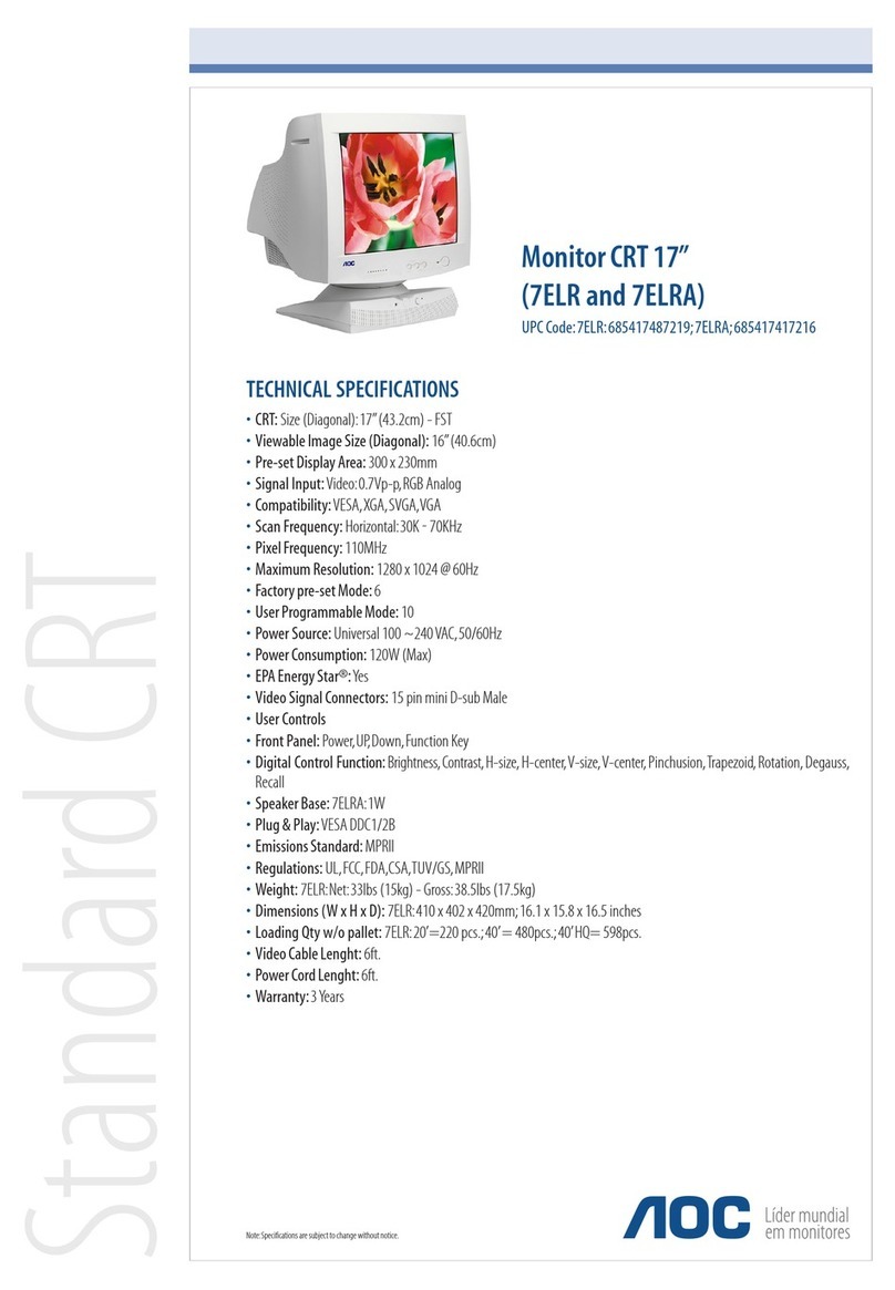 AOC 7ELR User manual