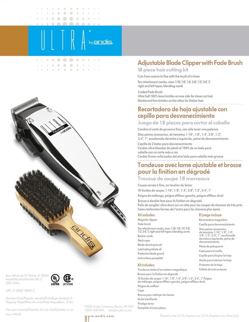 Andis Ultra MC-2 User manual