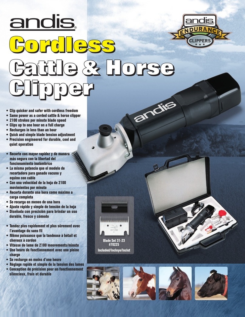 Andis RC 120V User manual