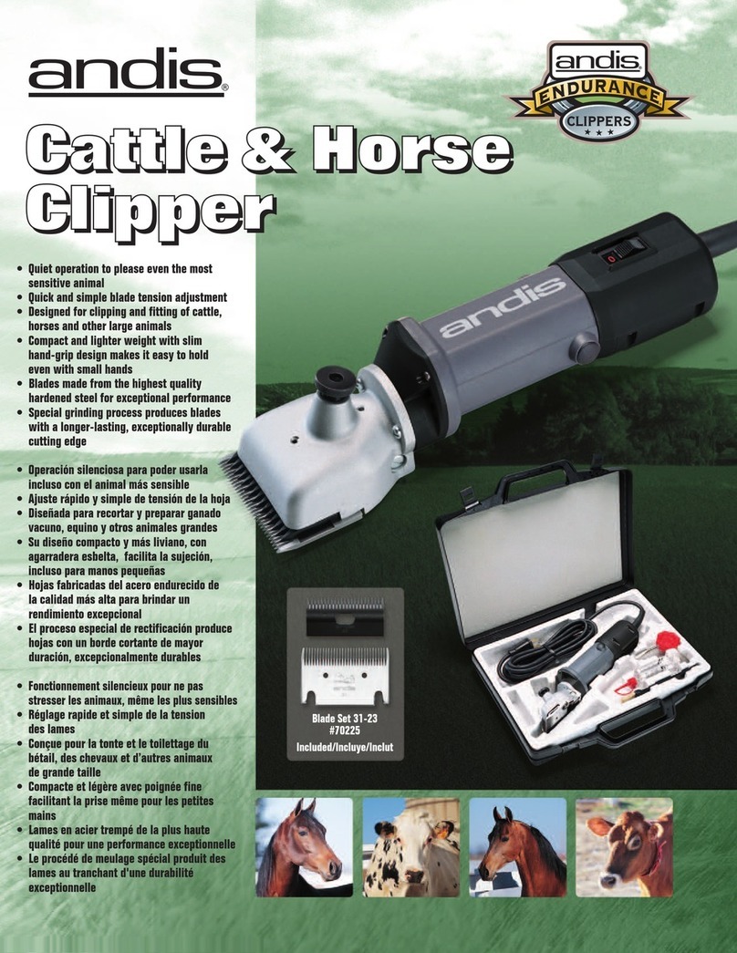 Andis HC 120V User manual